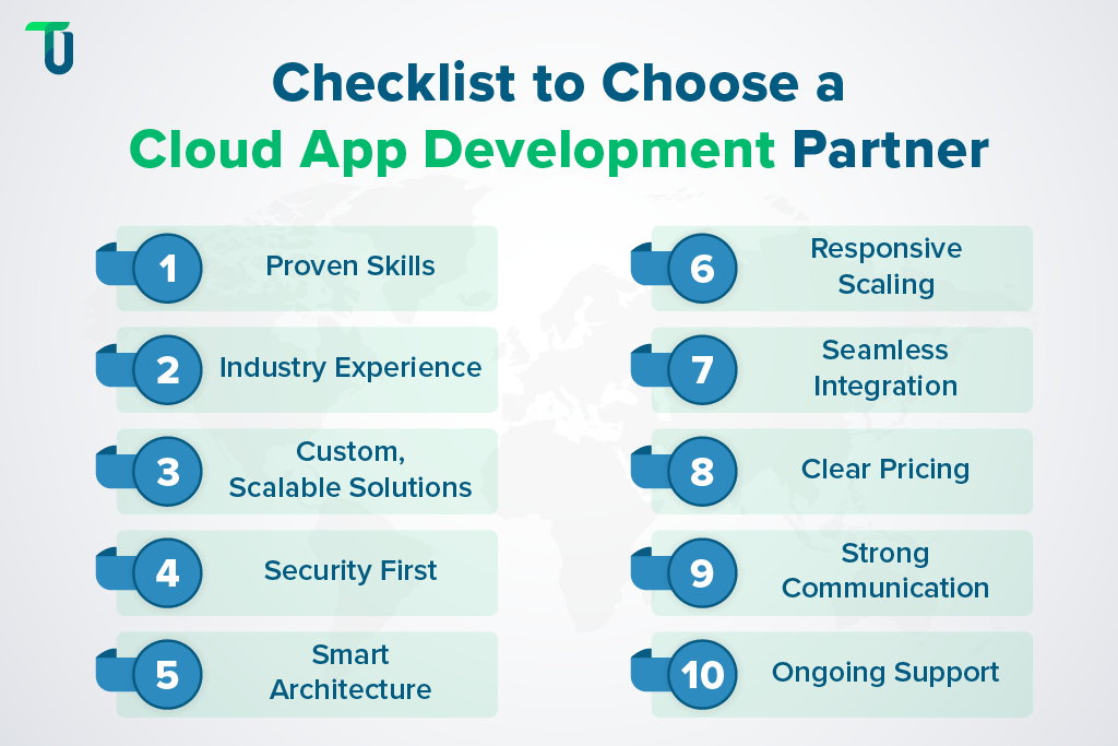 Cloud App Development Partner Evaluation Checklist