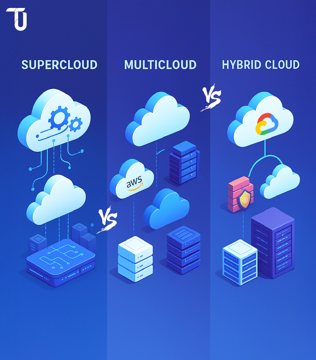 Exploring supercloud vs multi-cloud vs hybrid cloud