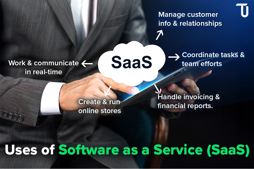 Use cases of SaaS cloud-based application Key uses of cloud application SaaS